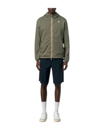 Giacca Corta Revrsibile Green lichen-Blue depth K8134TW B1R K-WAY 
