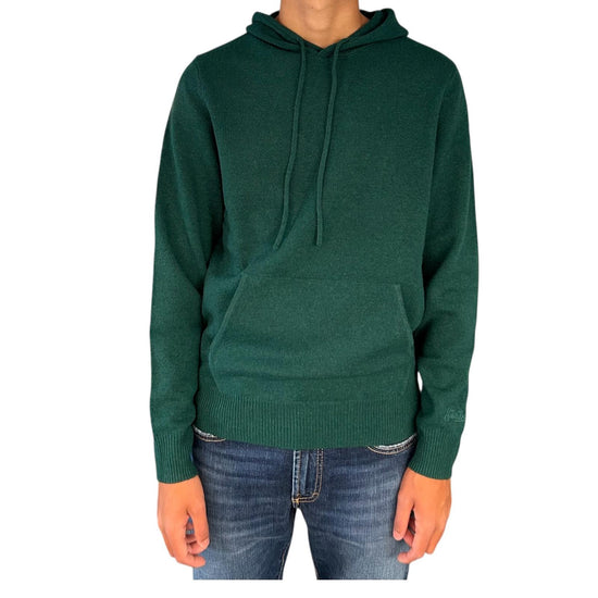 Maglione con cappuccio in lambswool British Green MAH0002 00026I MC2 SAINT BARTH 