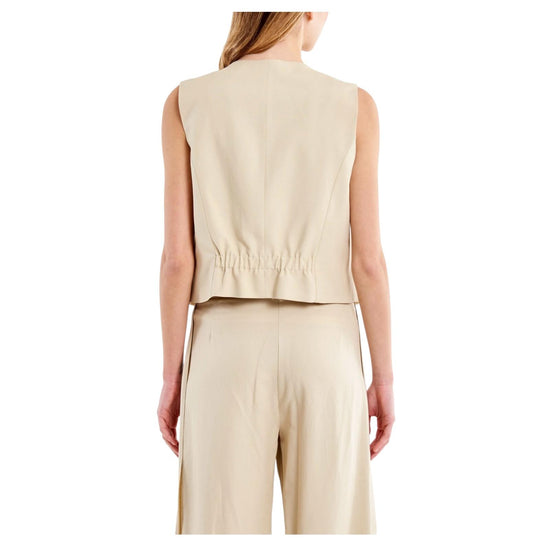 Gilet due bottoni Beige TAB1625 BEIGE VICOLO 