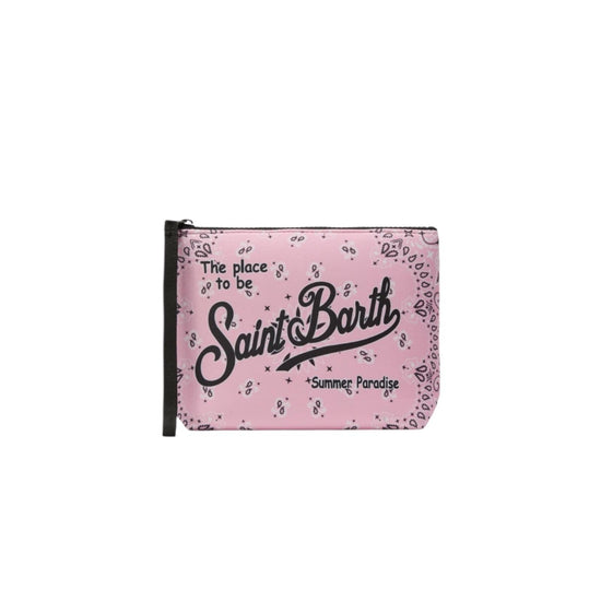 Pohcette Aline in scuba con stampa bandana Rosa ALIN001 02639L MC2 SAINT BARTH 