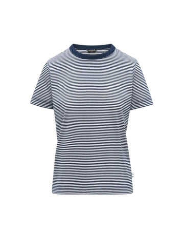 T-shirt girocollo a righe White Blue insignia K6127RW C06 K-WAY 