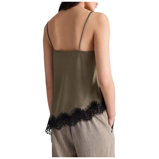 Top lingerie con pizzo Kaki ECRU 001 MARELLA 