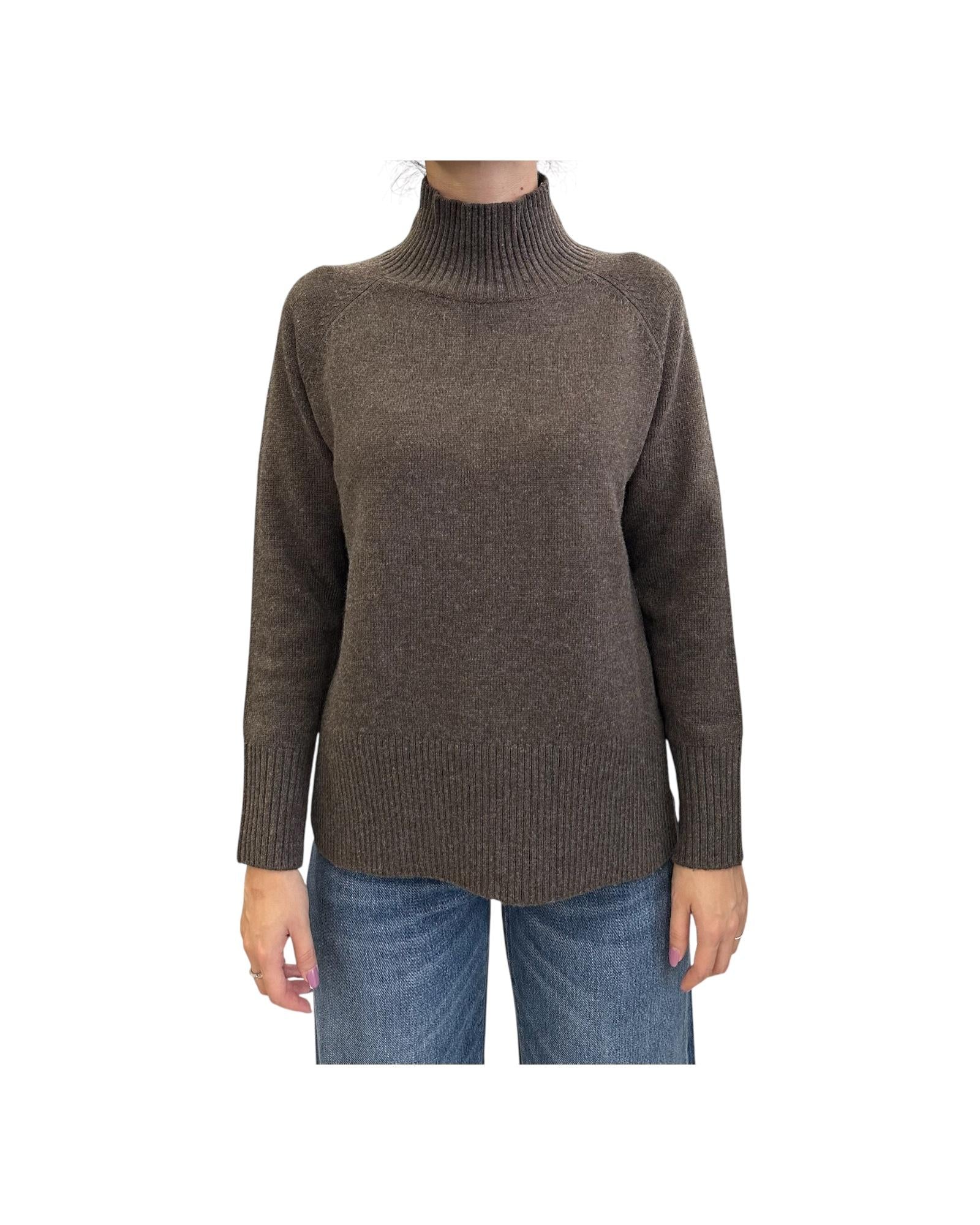 Maglione collo alto misto lana Noce 97625 047 CAVALIERI MILANO