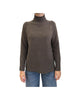 Maglione collo alto misto lana Noce
