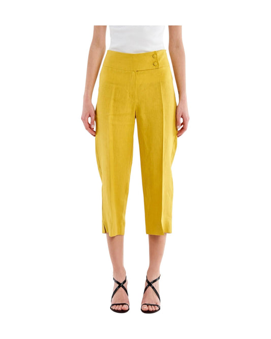 Pantalone Pinocchietto in lino Mimosa TAB1595 MIMOSA VICOLO 