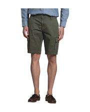 Bermuda Cargo in cotone stretch Military green