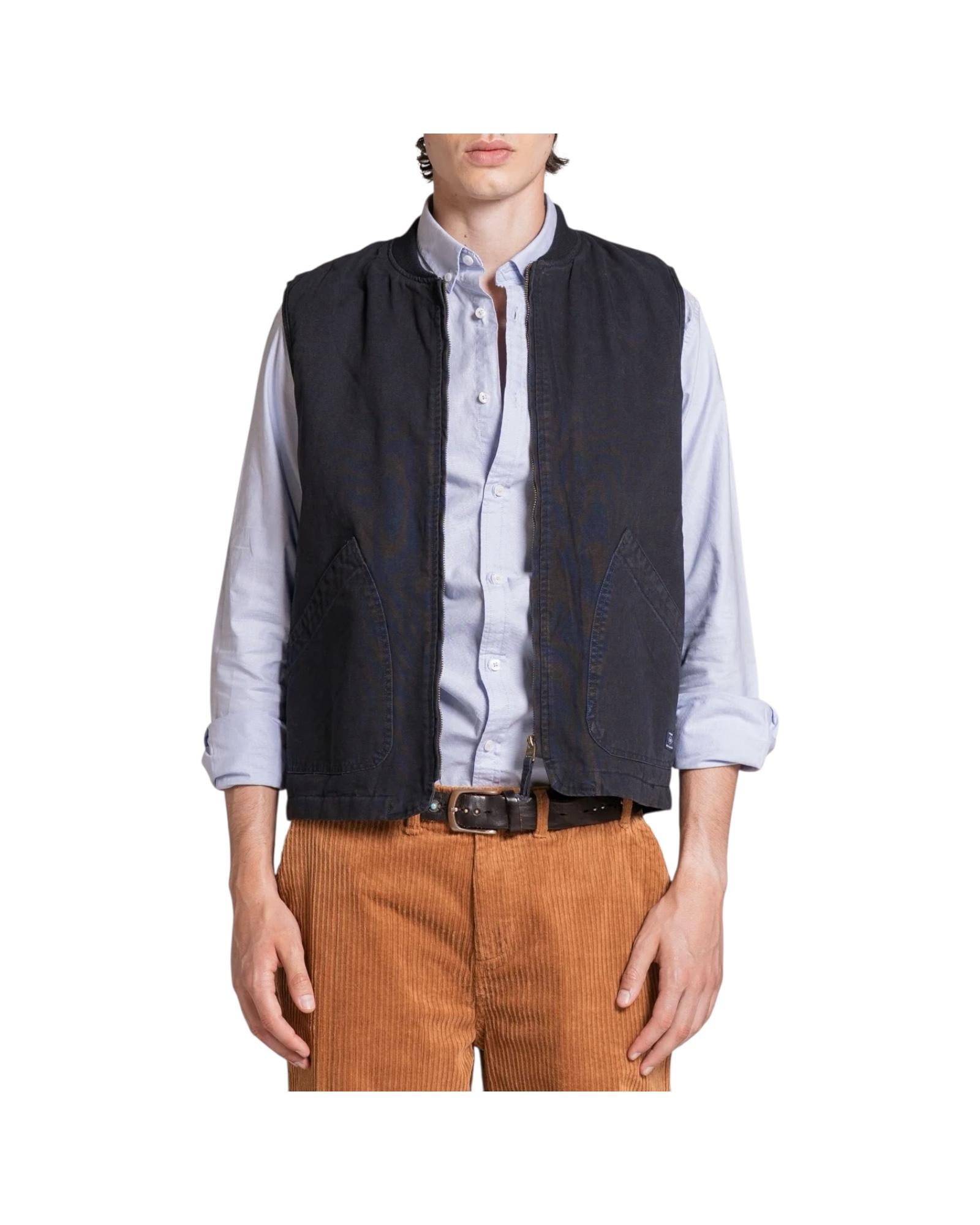 Gilet in canvas Navy TERRY CNVC01 IMPURE 
