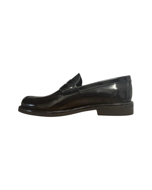 Mocassino Uomo in pelle Nero 100 ABRASIVATO NERO ANTICO CALZATURIFICIO ARTIGIANO 