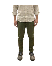 Pantalone Bristol misto lino Military