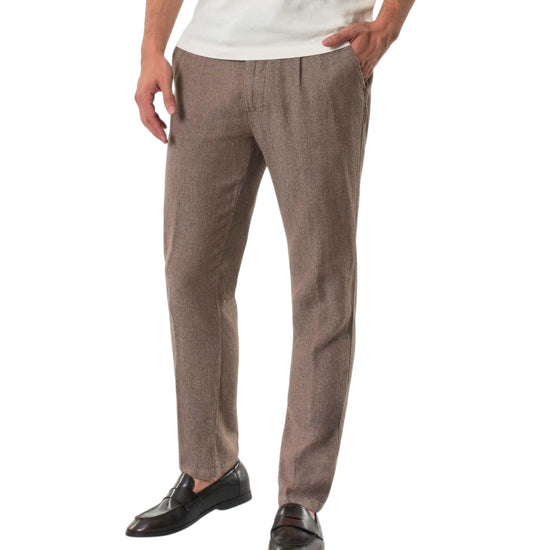 Pantalone misto lino Coffee Brown AU25S30PA PA1442 COFFEE BROWN Alley docks 