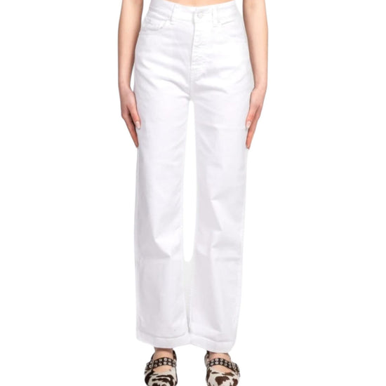 Jeans a palazzo Bianco DD5139 NATURALE VICOLO 