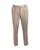 Pantalone misto lino righe Rust