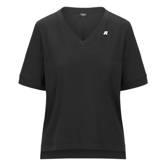 Leda Jersey tinta unita nero K2148FW USY K-WAY 