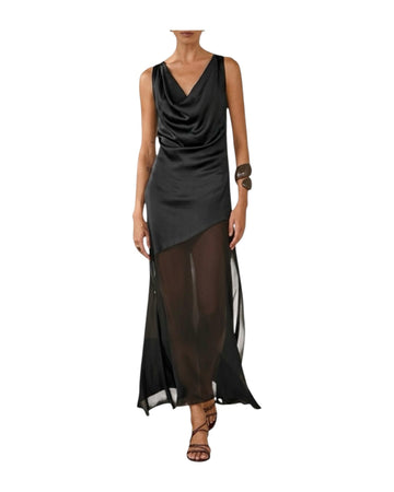 Abito in viscosa Nero W39F0085 NERO SOUVENIR 