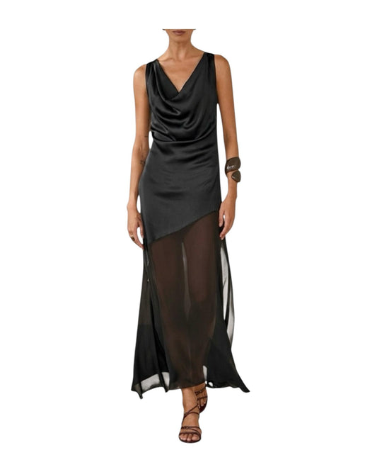 Abito in viscosa Nero W39F0085 NERO SOUVENIR 