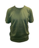 T-shirt filo tinta unita verde militare