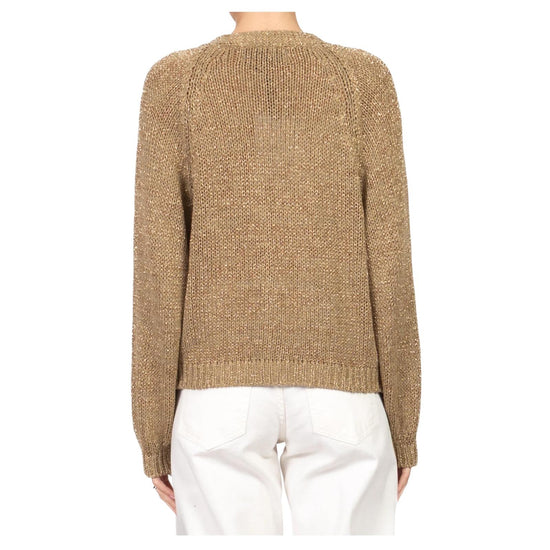Cardigan con bottone gioiello Kaki JIT Q008 283 HAVEONE 