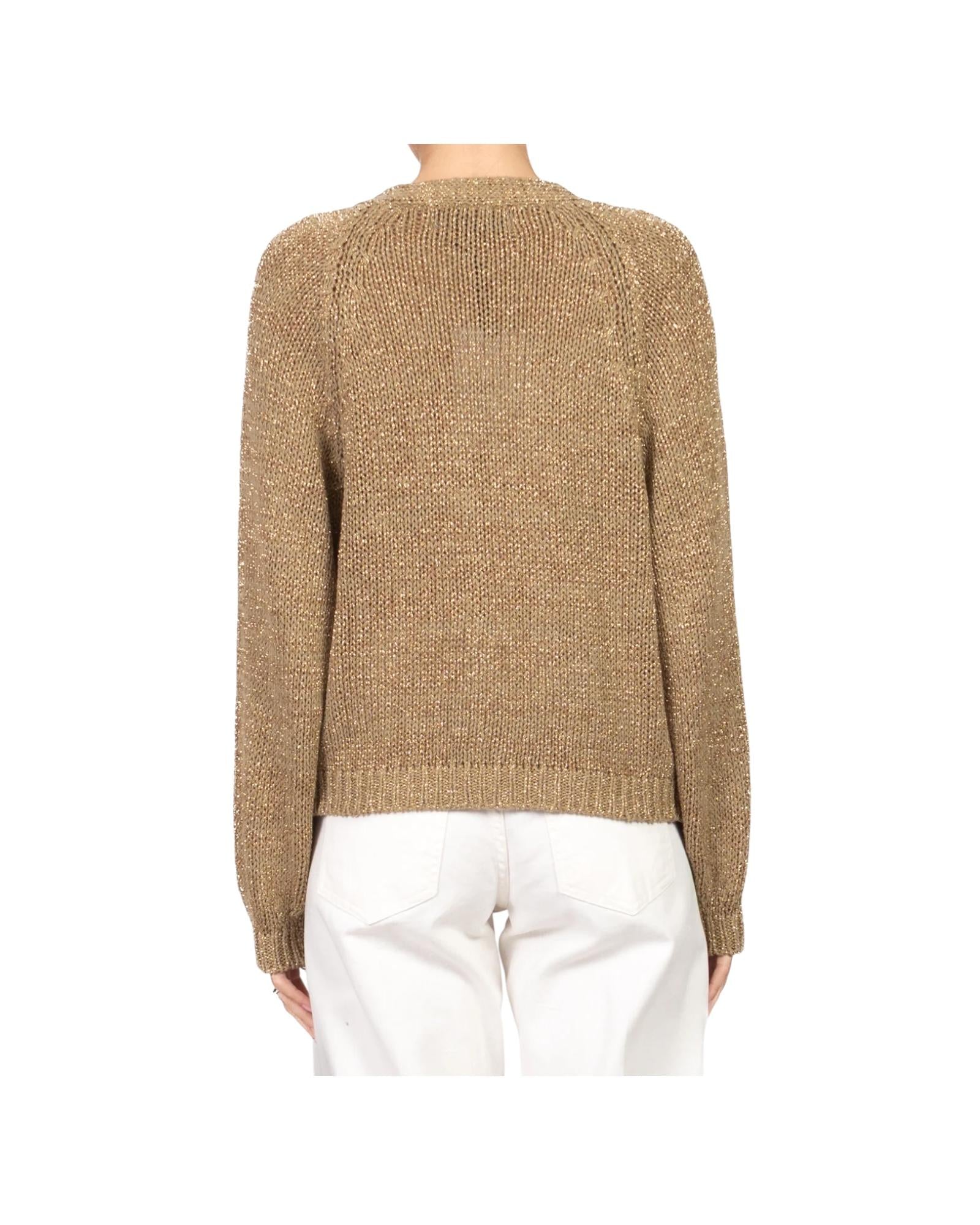 Cardigan con bottone gioiello Kaki JIT Q008 283 HAVEONE 