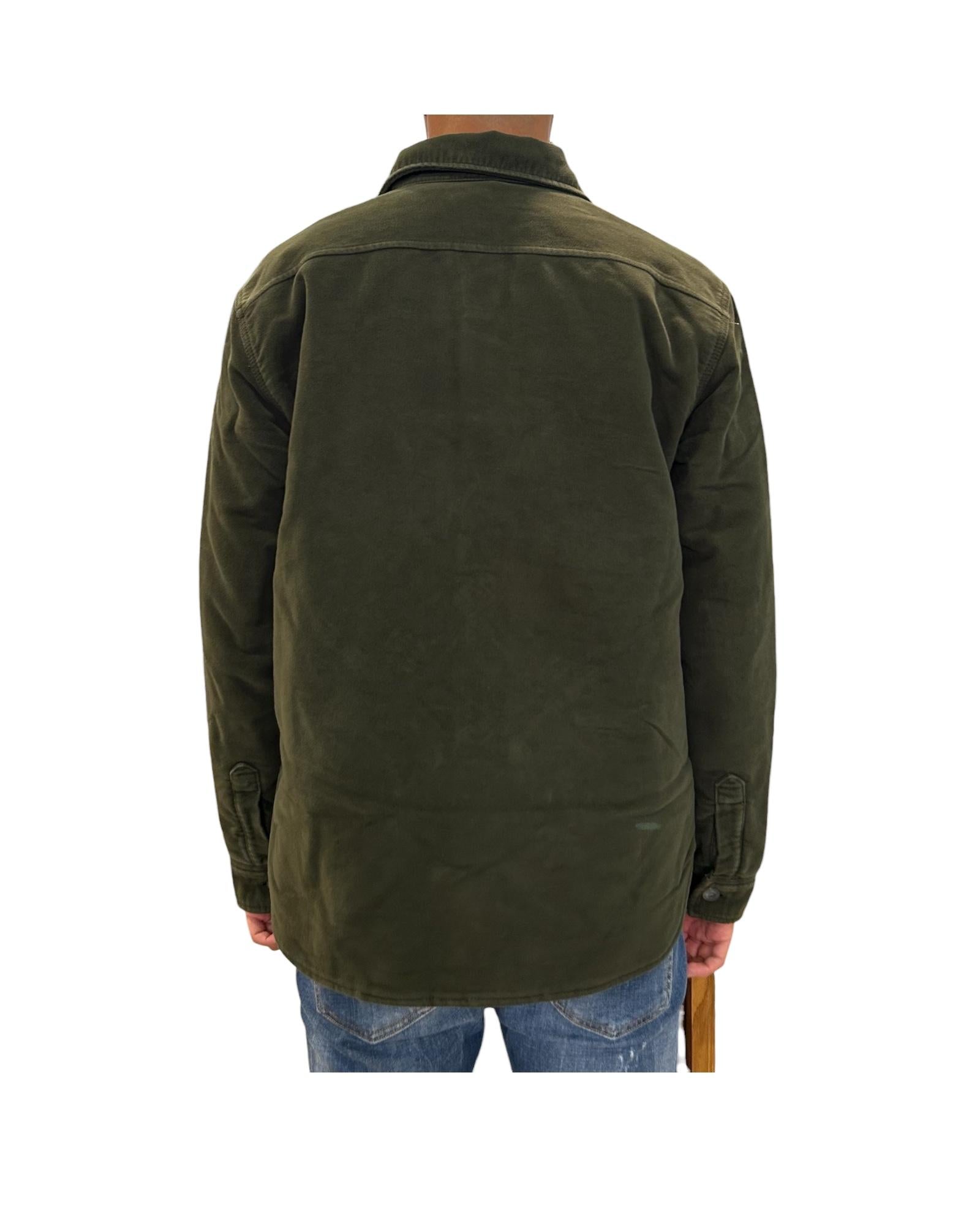 Overshirt in fustagno Green W5013 GREEN BL'KER