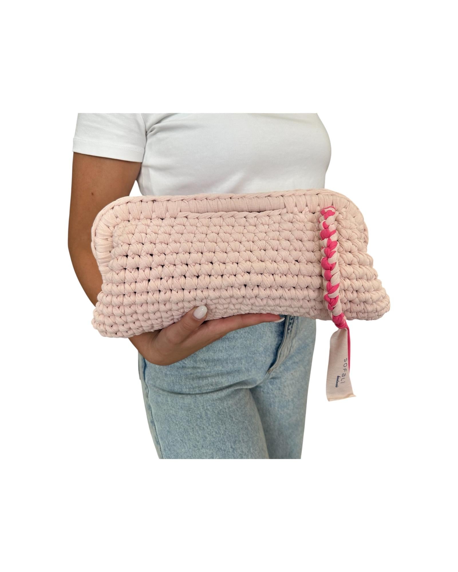 Clutch Bag Sofa grande Rosa cipria SOFA ROSA CIPRIA SOFALI' 