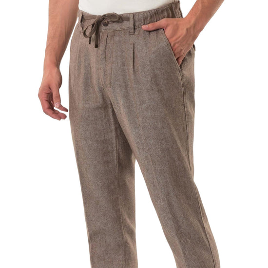 Pantalone misto lino Coffee Brown AU25S30PA PA1442 COFFEE BROWN Alley docks 