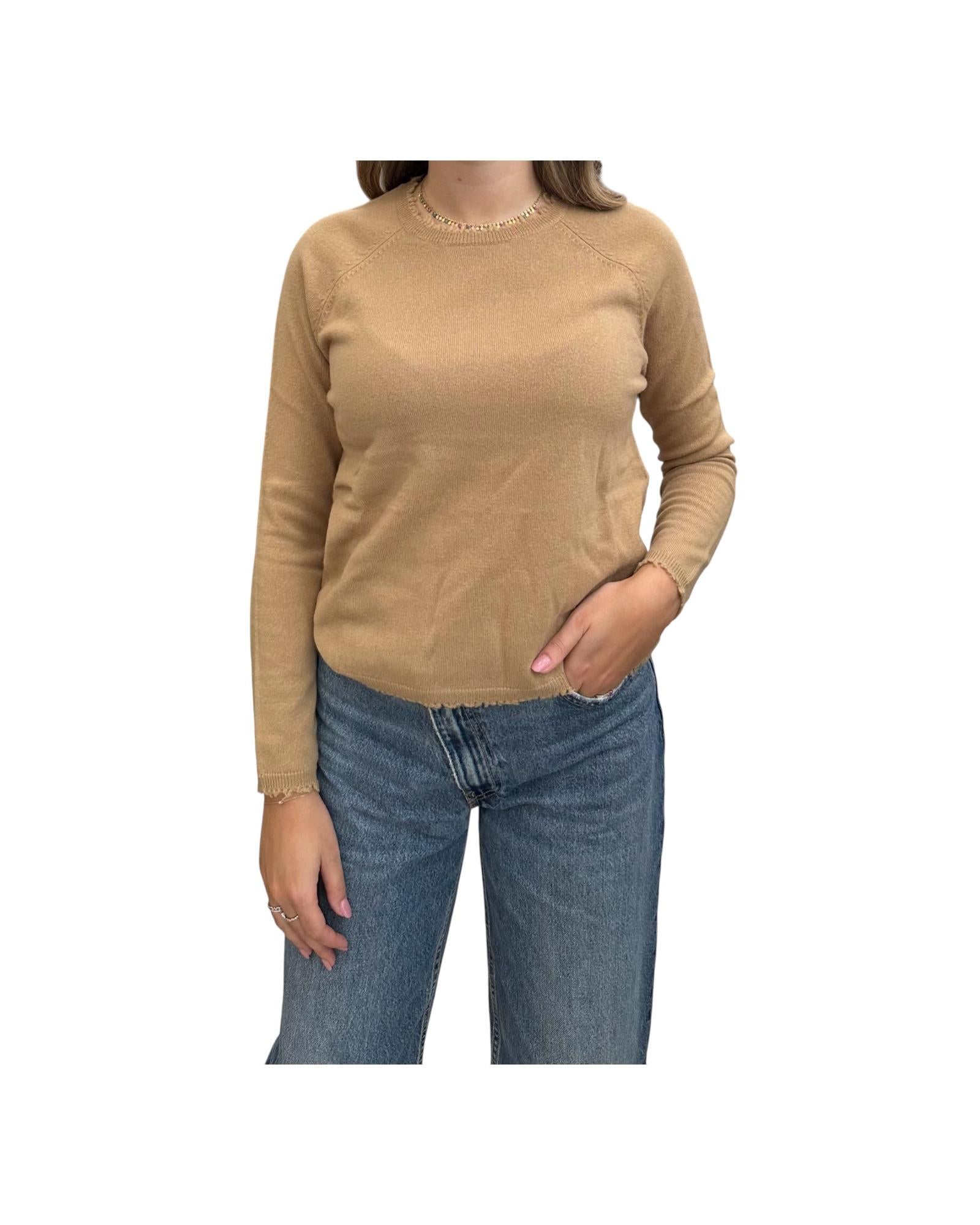 Maglia in Lana merino Camel MS39 0003 Since're Paris