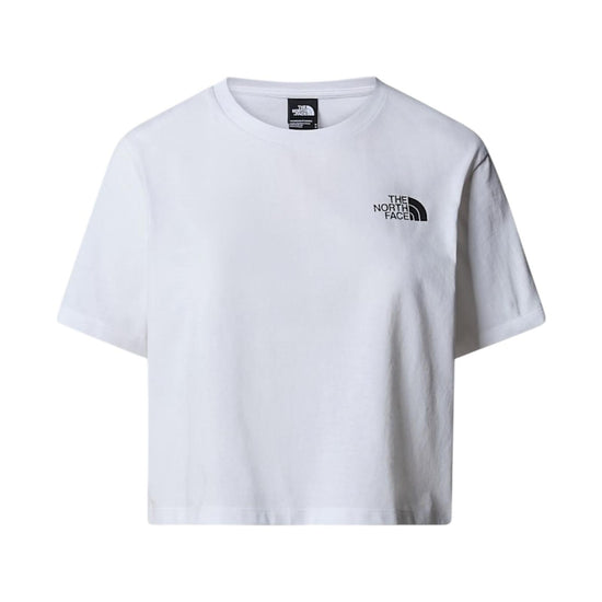 T-shirt Crop Simple Dome White NF0A87U4 WHITE THE NORTH FACE 