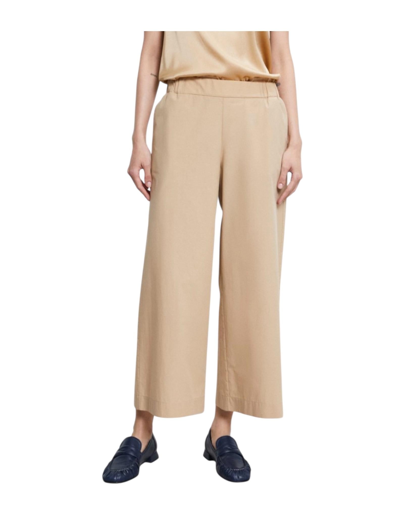 Pantalone culotte sabbia. PCH DP9741 SABBIA OTTOD'AME
