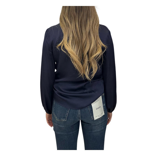 Blusa con scollatura drappeggiata Night CWG P013 394 haveone 