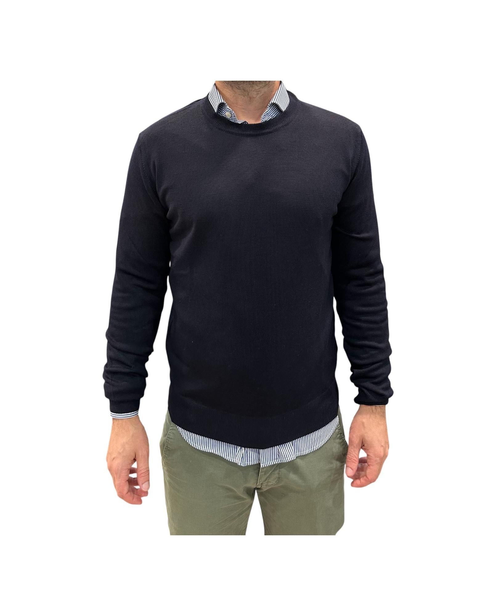 Maglia girocollo Blu 12200 108 RETOIS