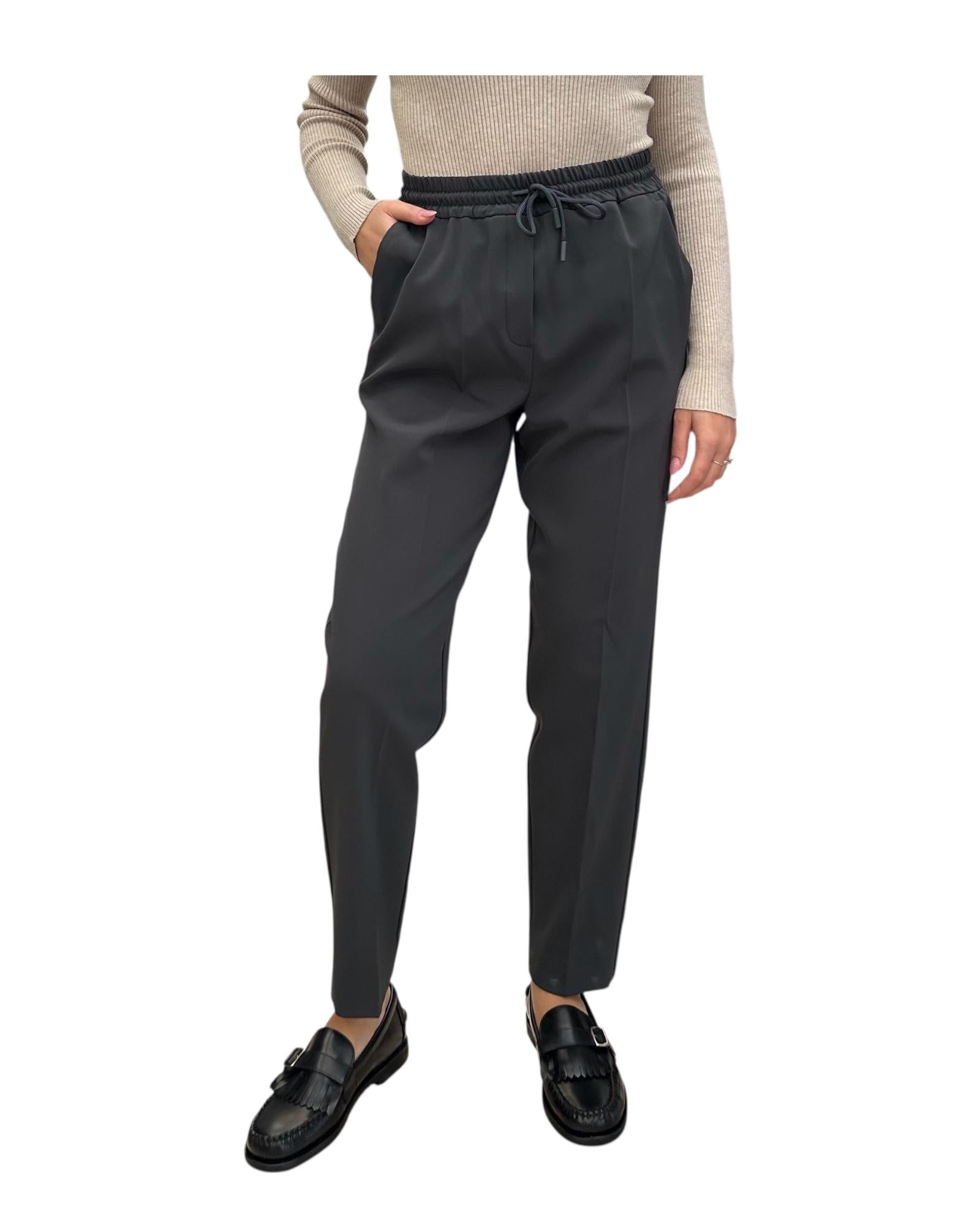 Jogger in twill stretch Grigio SEME 004 MARELLA