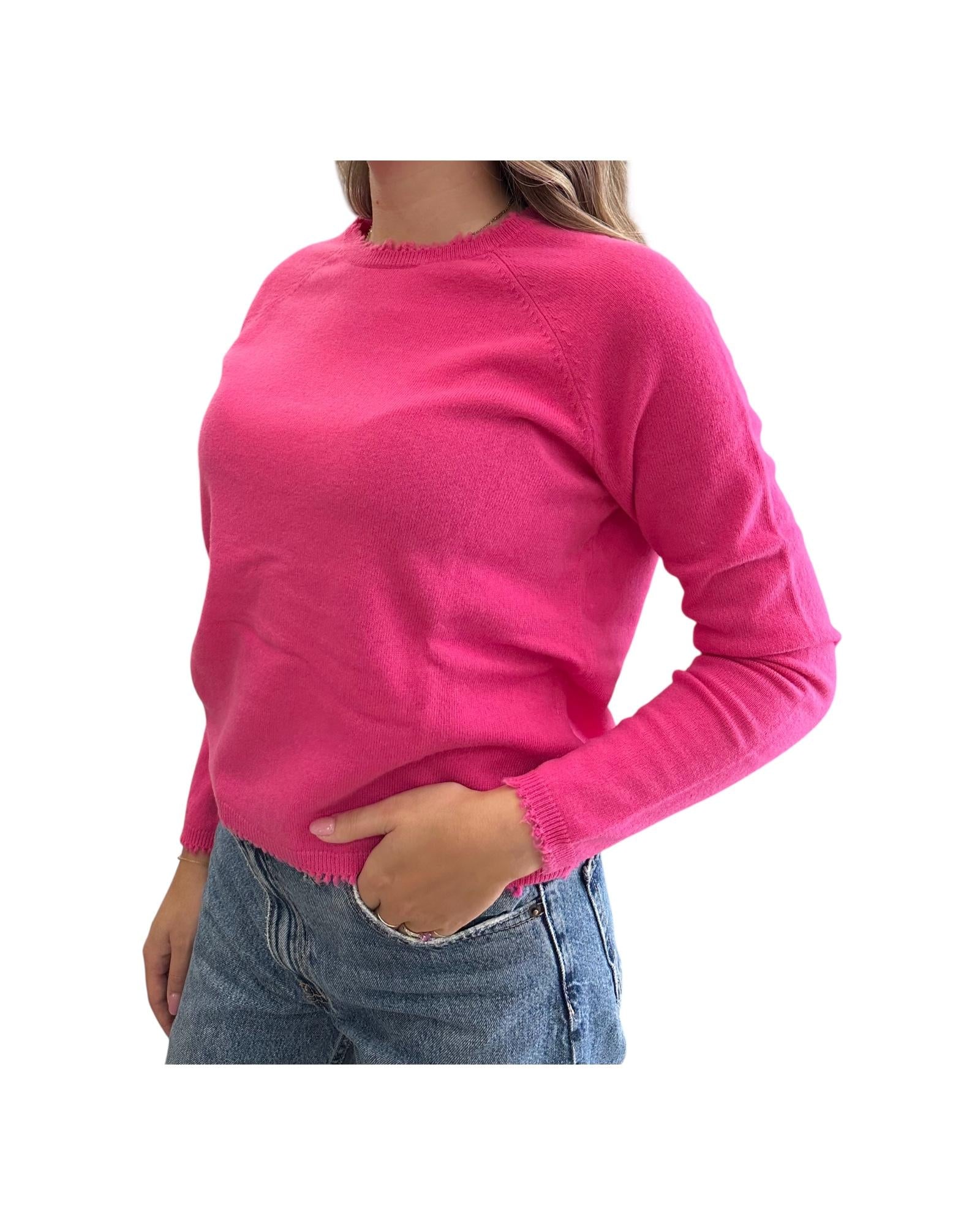 Maglia in Lana merino Fuxia MS39 0009 Since're Paris 