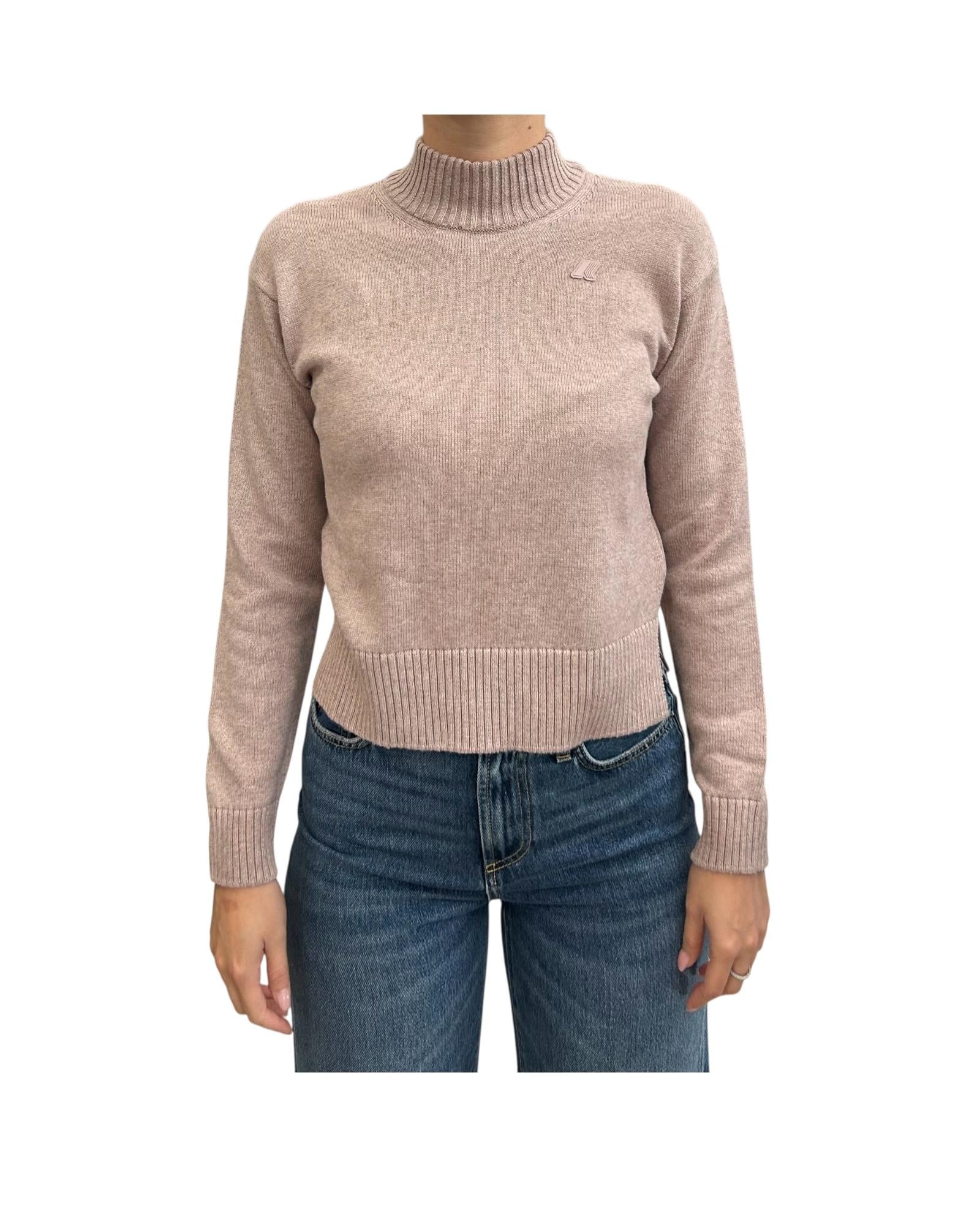 Maglione Agata Cotton Cashmere Pink Fawn Melange K81341W KA1 K-way 
