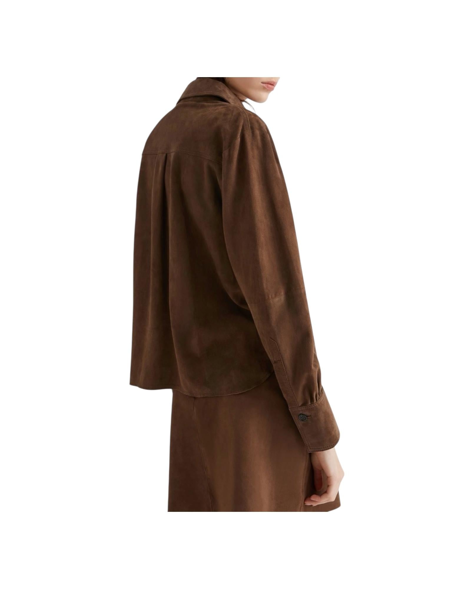 Camicia in suede Testa di moro GIOCO 001 MARELLA 