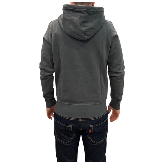 Felpa full zip Nero lavato W4004 NERO LAVATO BL'KER 