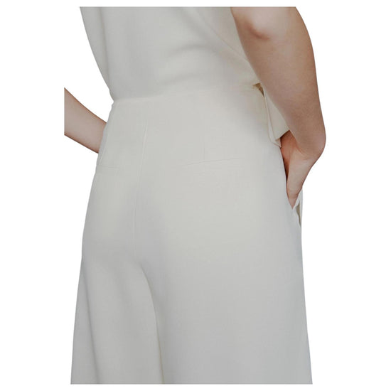 Pantalone ampio in envers satin Bianco CAMPO 001 MARELLA 