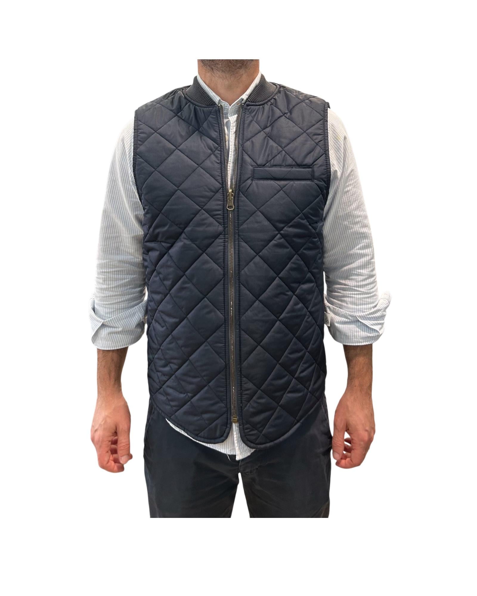 Gilet in lana reversibile Grey W5020 GREY BL'KER 