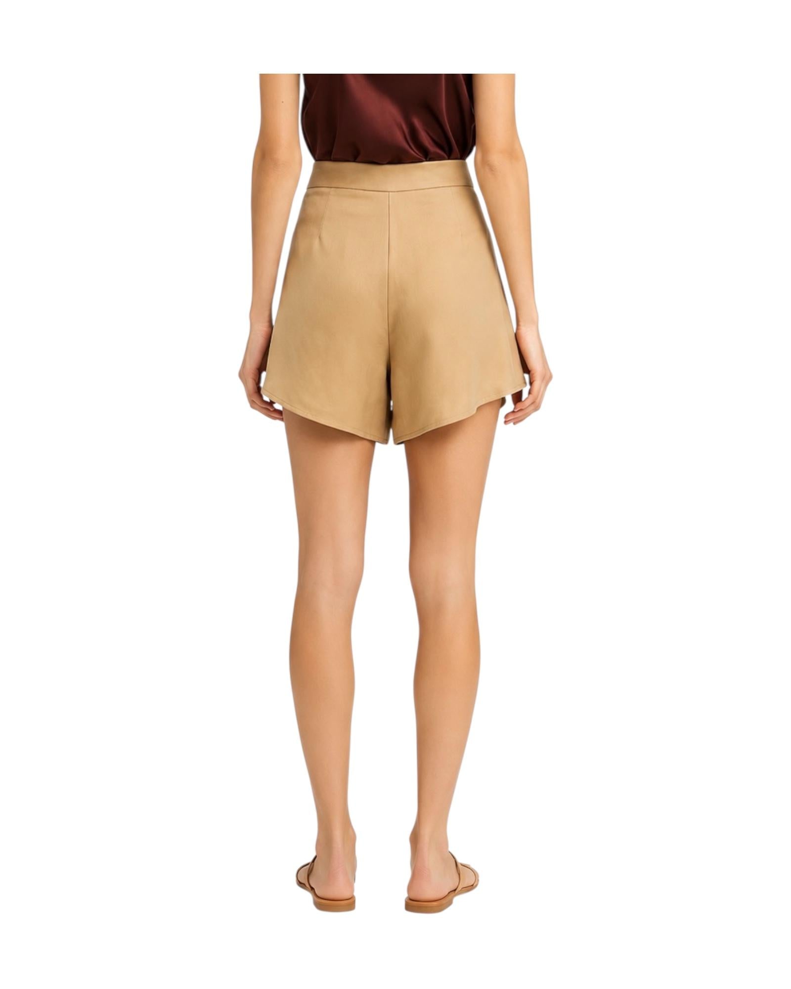 Shorts in viscosa e lino Miele PCB Q064 26 HAVEONE 