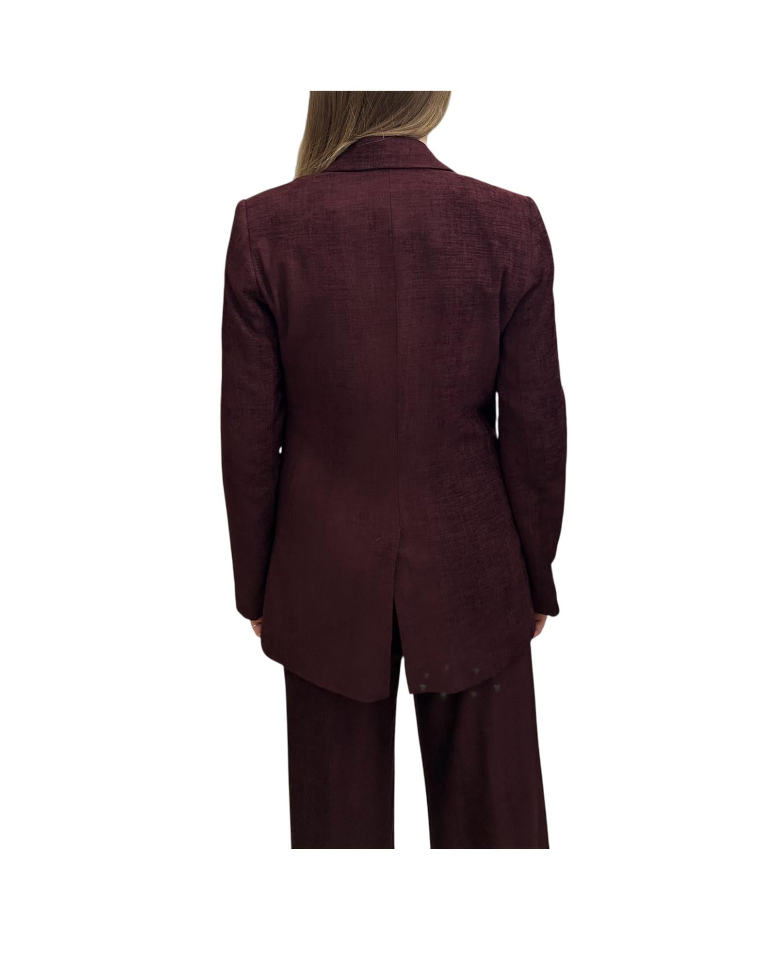 Blazer in velluto lavorato Bordeaux JCB P002 072 haveone