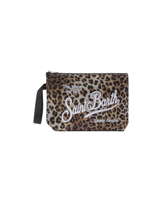 Pochetet Aline L in scuba con stampa leopardata ALI0021 00653L MC2 SAINT BARTH 