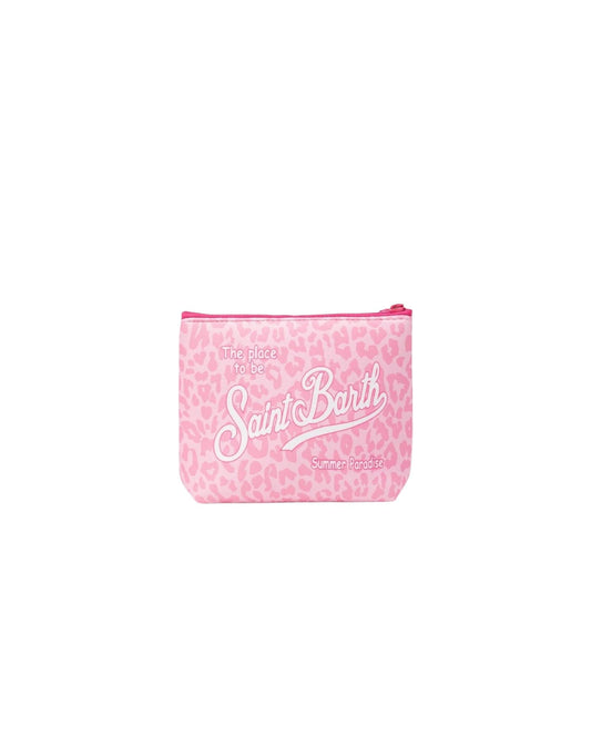 Pochette Aline con stampa leopardata Rosa ALIN001 03479L MC2 SAINT BARTH 