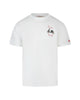 Cotton T-shirt with Roma local embroidery