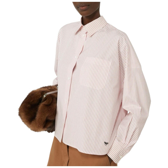 Camicia Over in cotone Rosa AUREO 051 MAX MARA WEEKEND 