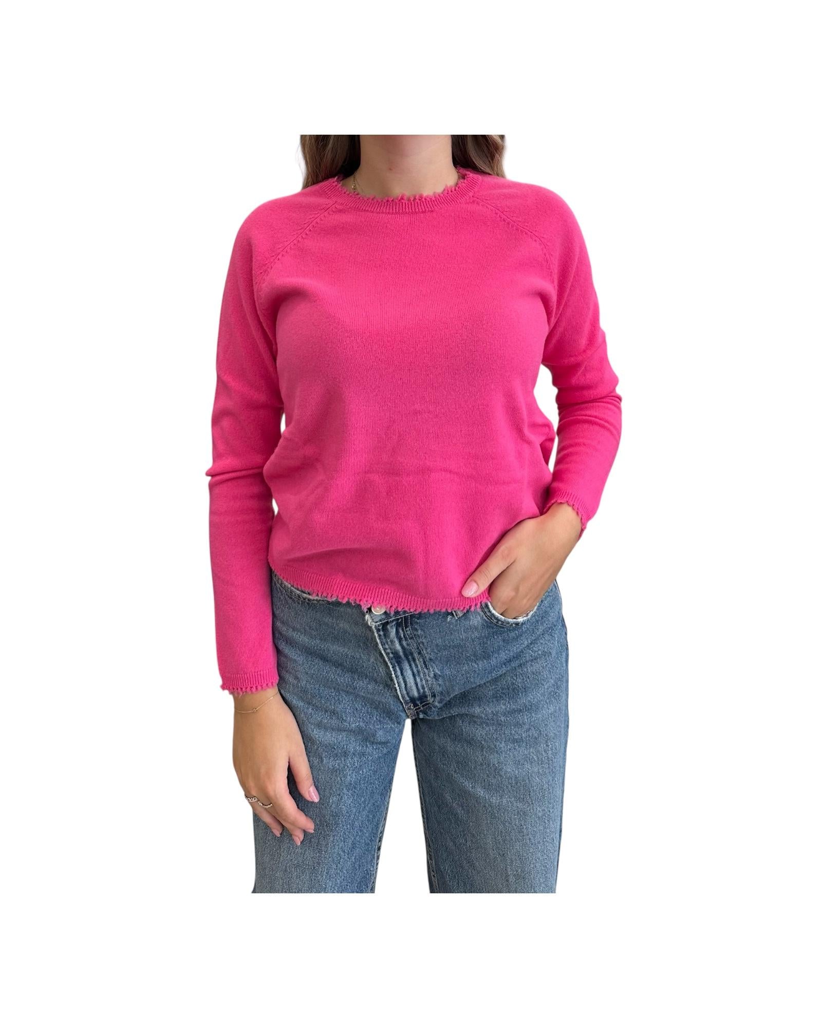 Maglia in Lana merino Fuxia MS39 0009 Since're Paris 