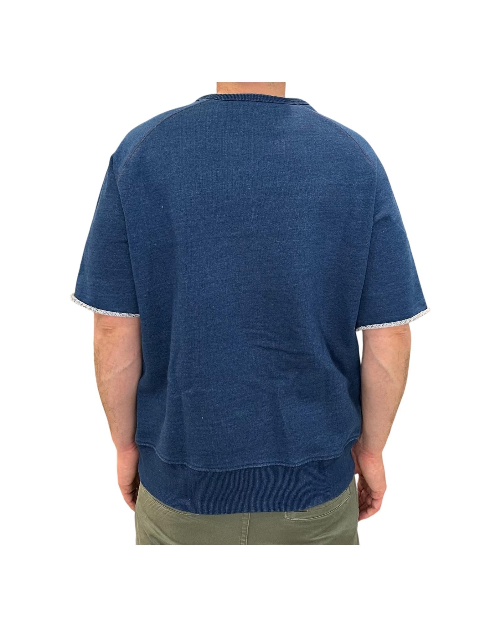 Felpa uomo Bar Harbour Indigo Bleach. 4011 INDIGO BLEACH BL'KER