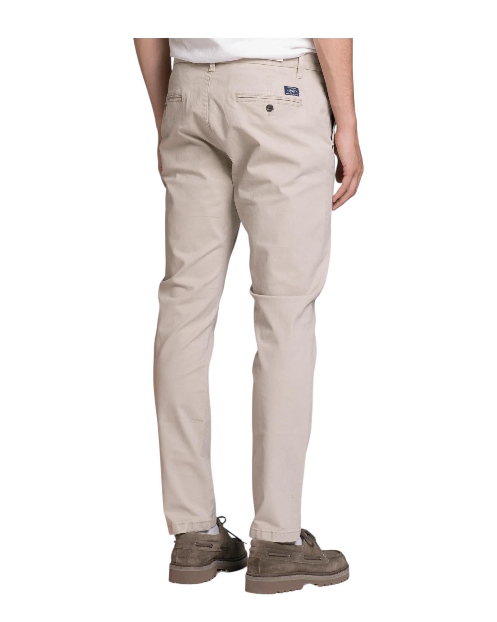 Pantalone in twill stretch Beige BRYAN TWSC51 IMPURE 