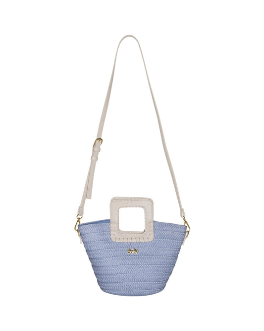 Mini bag in paglia Sky blue SW0025 SKY BLUE F**K 
