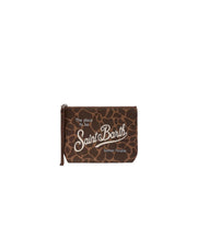 Pochette Aline in scuba con stampa animalier