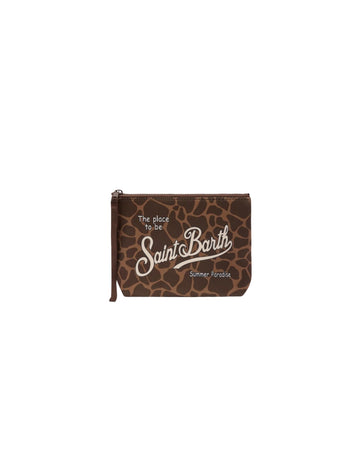 Pochette Aline in scuba con stampa animalier ALIN001 00900L MC2 SAINT BARTH 