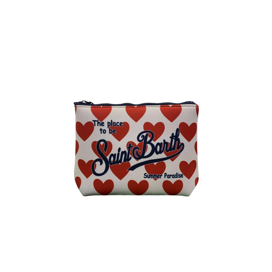 Pochette Aline con stampa cuori ALIN001 09405L MC2 SAINT BARTH 